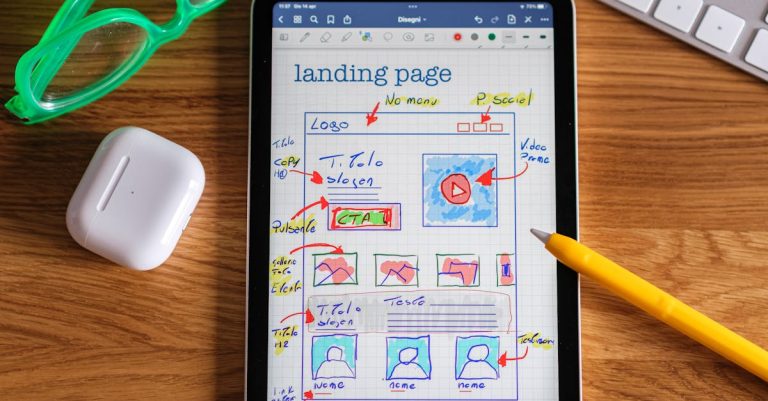 landing page